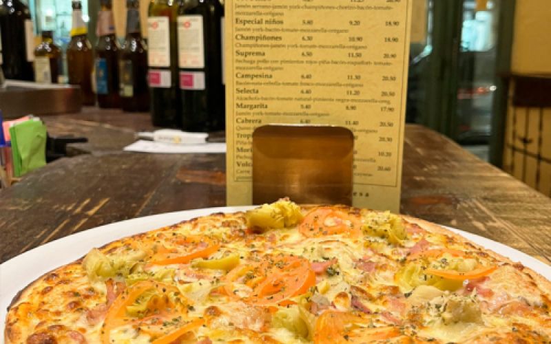 Carta de pizzas del Ubi Bene